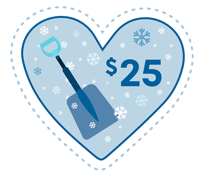 $25 snow removal