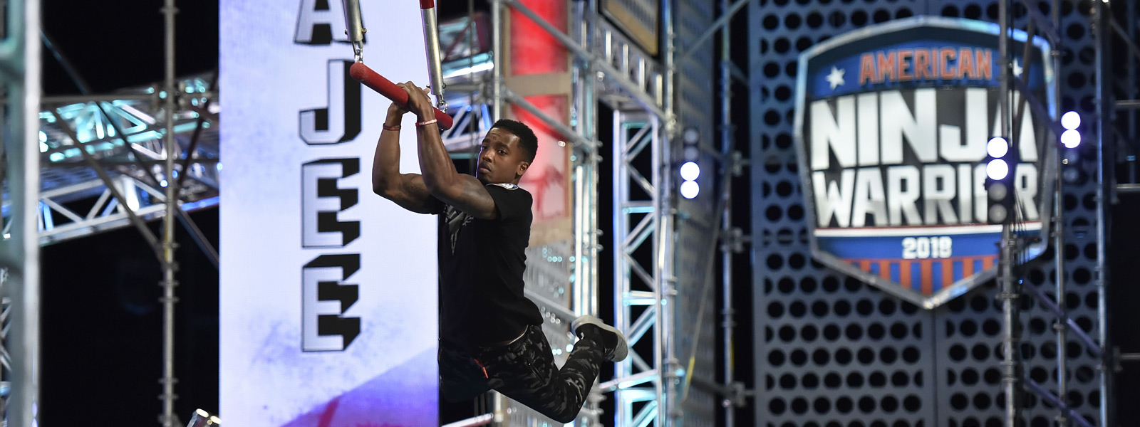 Najee Richardson participating in American Ninja Warrior competition