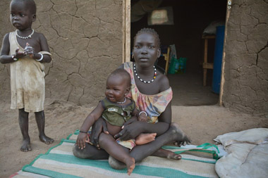 A mother and child in South Sudan