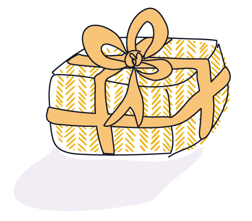 icon showing a gift