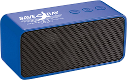 photo of a blue speaker with the CBF logo
