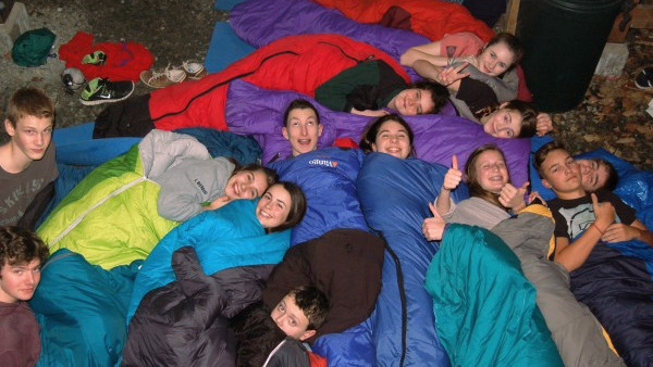 Students Sleeping Out