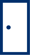 Dark blue door icon