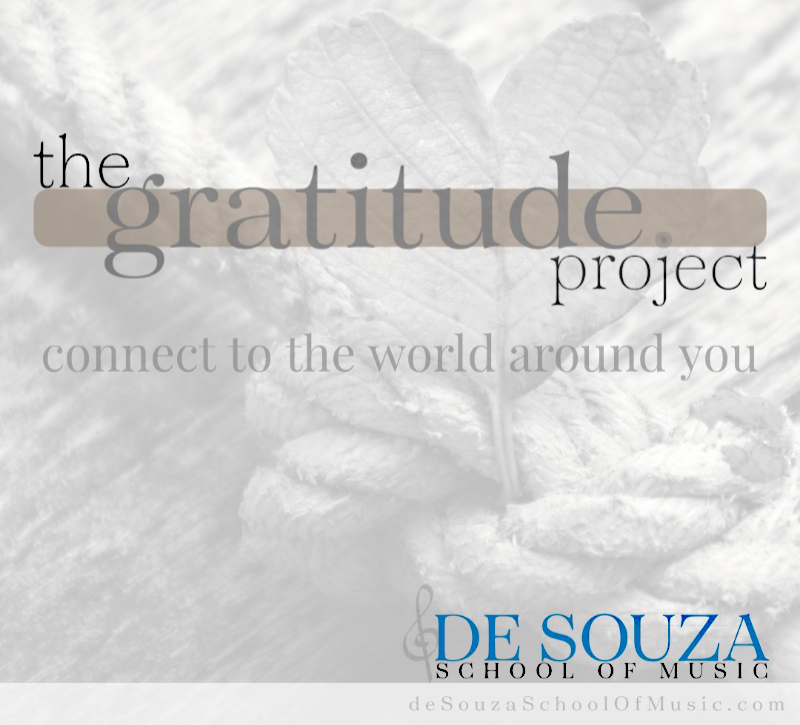 de Souza School of Music GratitudeProject Header