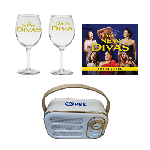 The New Divas: CD + Wine Glasses + PBS Retro Speaker