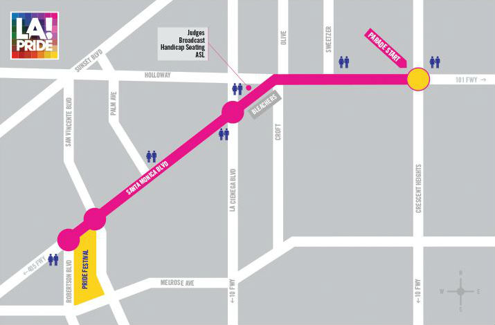 nyc gay pride parade route map