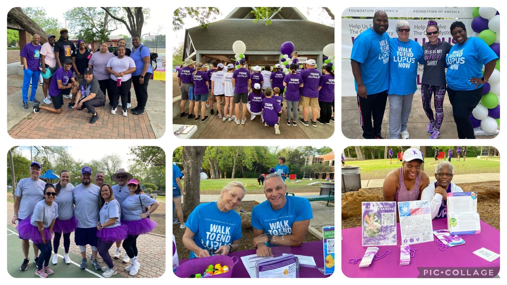 2023 DFW Walk Pic Collage