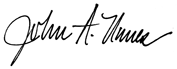 John A. Nunes Signature