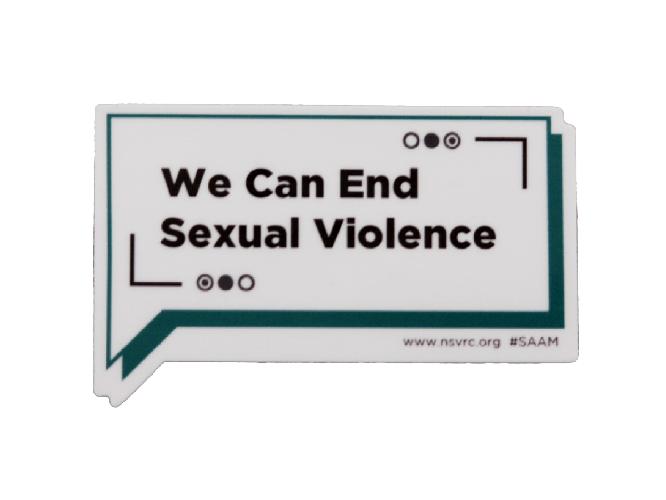 We Can End Sexual Violence Sticker