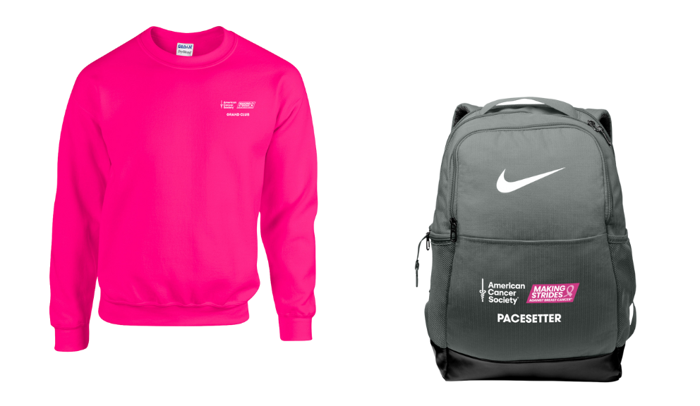 Pacesetter Backpack and Pacesetter Sweatshirt 