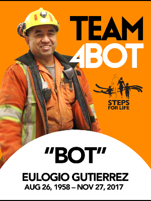 In memory of Eulogio "Bot" Gutierrez